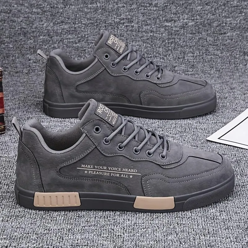 Men's Casual Sneakers - Trendy Low-Top, Breathable & Comfortable for Running, Walking & Outdoor Activities - Versatile All-Season Shoes with Lace-Up Closure