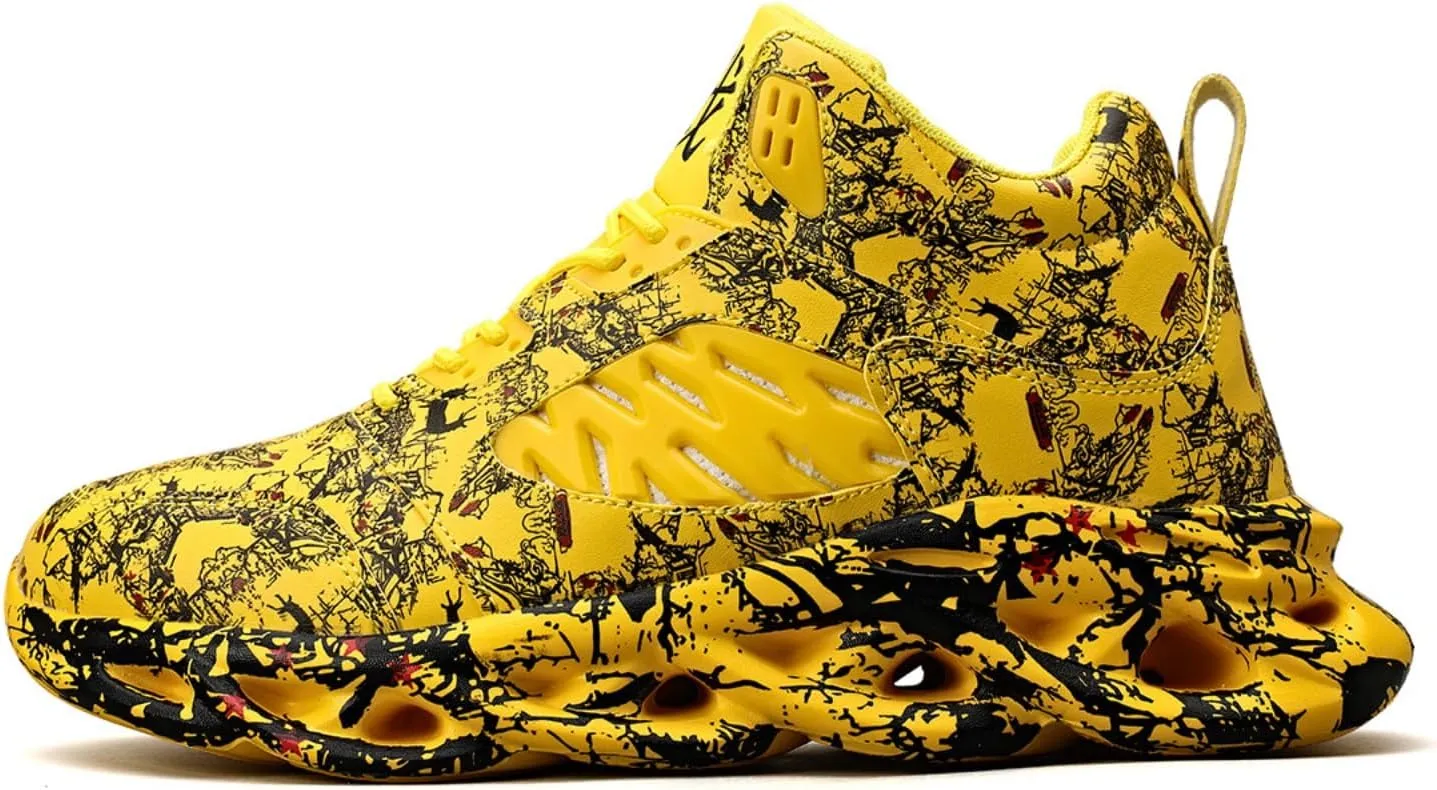 Men's Fashionable Sneakers with Unique Patterns. Comfortable and Versatile, Suitable for Running, Training, and Daily wear.