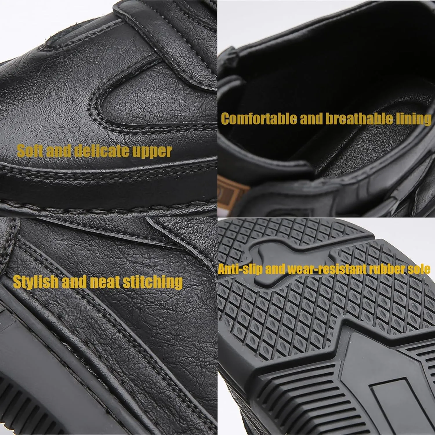 Men's Lace Up Hand Stitching High Top Hiking Boots,Fashion Buckle Outdoor Ankle Boots,Warm Thermal Comfortable Lightweight Waterproof Non-Slip Travel Walking Shoes