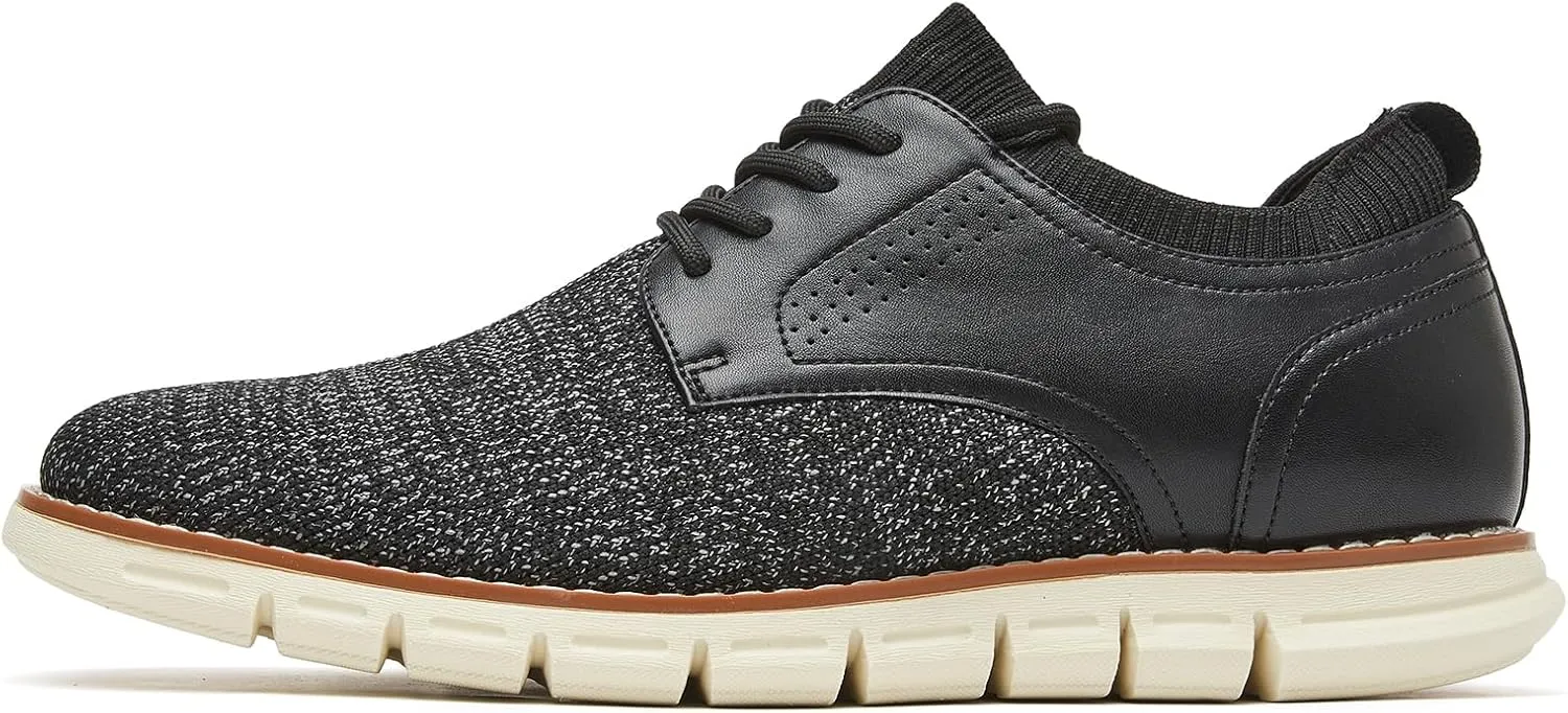Men's Lightweight Dress Sneakers Casual Dress Shoes Comfortable Oxford Shoes for Business Work Office Walking