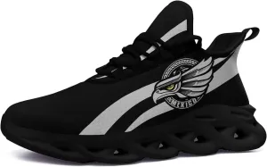 Men's Mexico Flag Running Shoes Lightweight Athletic Sneakers with Patriotic Mexican Eagle Comfortable Sports Shoes for Women
