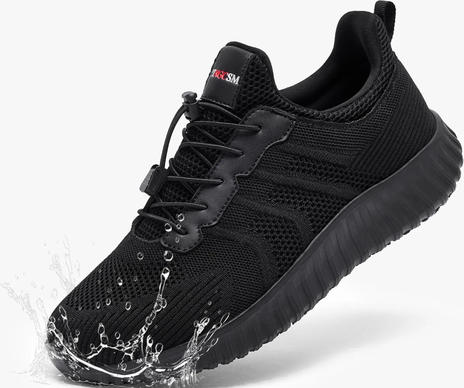 Men's Non-Slip Work Shoes | Water-Resistant Slip-On Walking Sneakers | Lightweight & Durable | Perfect for Food Service, Kitchen, and Chef Use