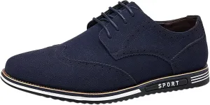 Mens Oxfords Shoes Casual Size 11 Fashion Men's Breathable Comfortable Business Lace Up Work Leisure Solid Color Suede Shoes Men Oxfords Shoes Black Leather