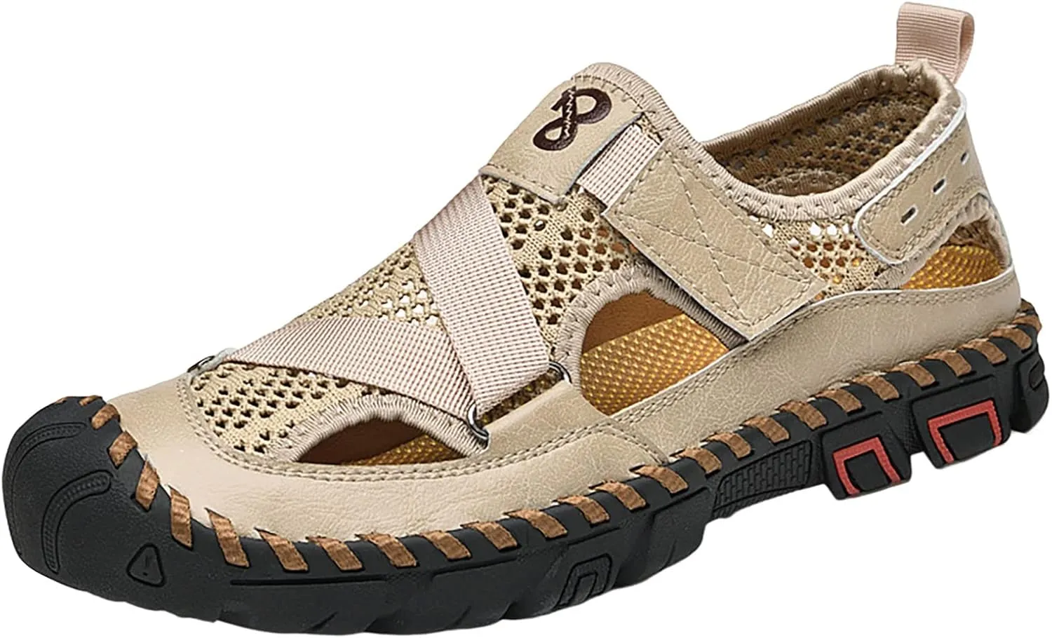 Men's Sandals 2024 New Summer Sandals For Men's Breathable Korean Edition Slip On Cowhide Beach Leather Shoes