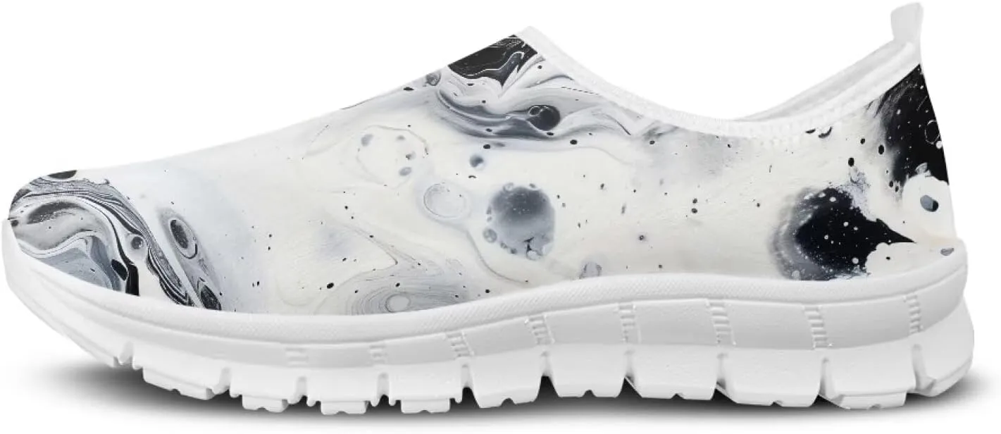 Men's Walking Shoes Lightweight Sneakers Walking Casual Comfortable Travel Shoes （White Sole）