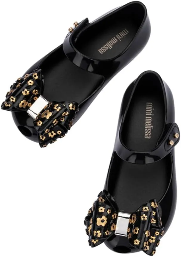 mini melissa Ultragirl X Peep Toe Mary Jane Flats for Little Kids