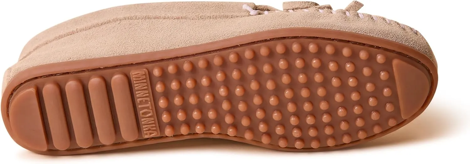 Minnetonka Women’s Thunderbird “Animikii” Hardsole – Moccasins for Women with a Classic Leather Moccasin Silhouette, Cushioned Footbed, and Beaded Moccasin Design