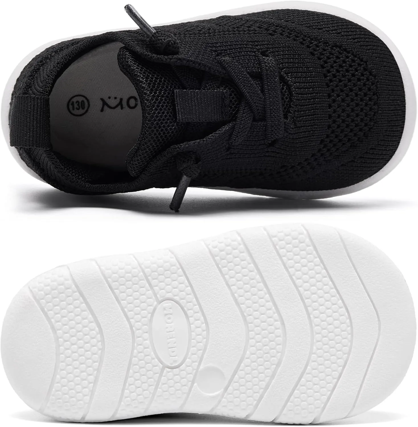 MORENDL Toddler Walking Shoes Baby Barefoot Sneakers Infant Non-Slip Sole Lightweight Breathable Outdoor Indoor Tennis Shoes