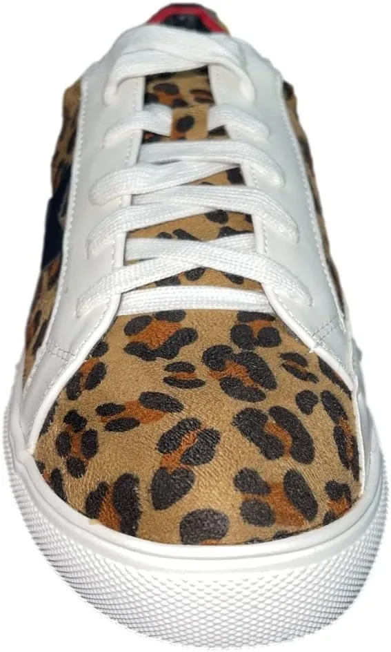 Multi-Fabric Lace-Up Fashion Sneaker