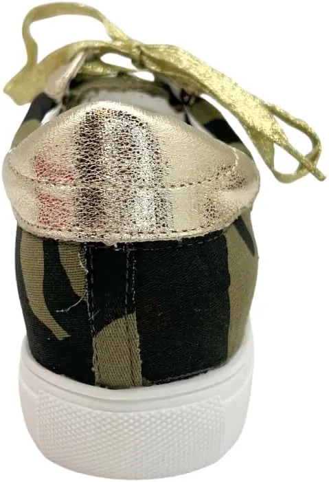 Multi-Fabric Lace-Up Fashion Sneaker