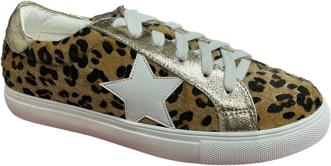 Multi-Fabric Lace-Up Fashion Sneaker