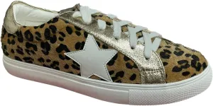 Multi-Fabric Lace-Up Fashion Sneaker