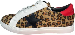 Multi-Fabric Lace-Up Fashion Sneaker