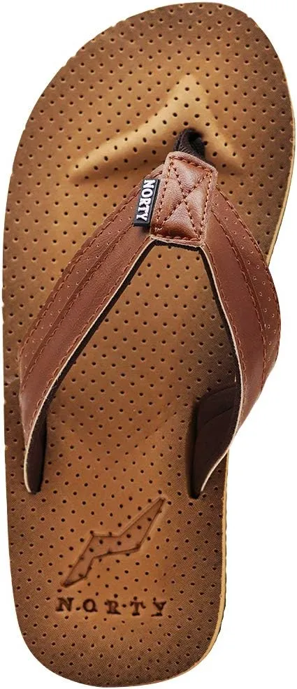 NORTY Big Boy's Slide Sandals and Thongs for Beach and Boats - Kids Flip Flops