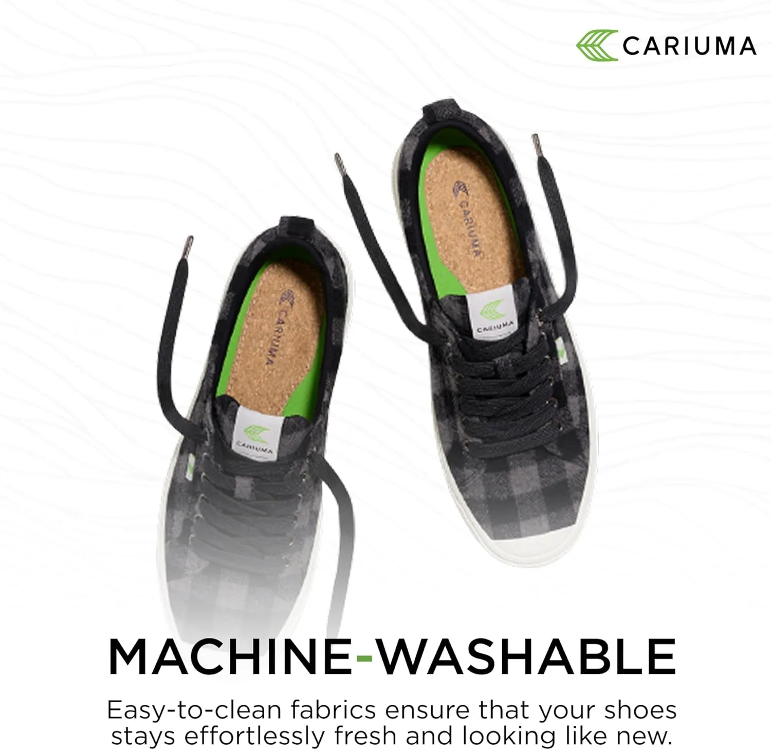 OCA Low Plaid Sneakers, Comfortable Shoes for Women, Lightweight & Sustainable, Versatile Casual Footwear with 100% Vegan Insoles, Rubber