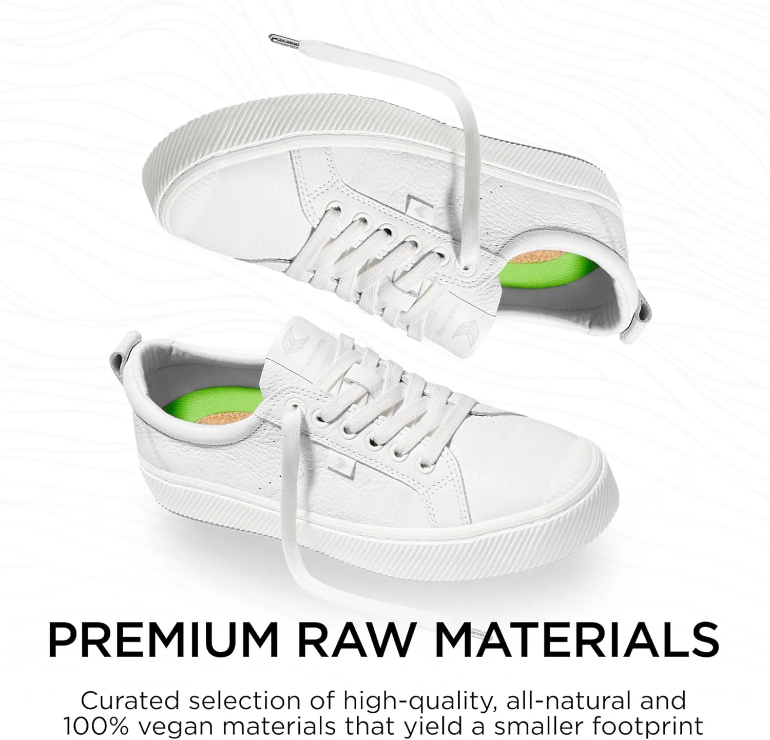 OCA Low Premium Leather Sneakers, Comfortable Shoes for Men, Lightweight & Sustainable, Versatile Casual Footwear with 100% Vegan Insoles, Rubbe