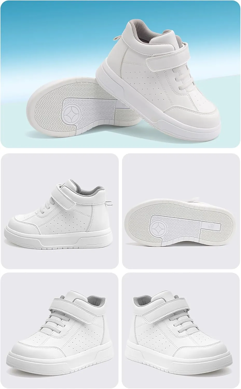 Orthopedic Shoes for Kids with Ankle and Arch Support,Fashion Thick Sole Sneakers