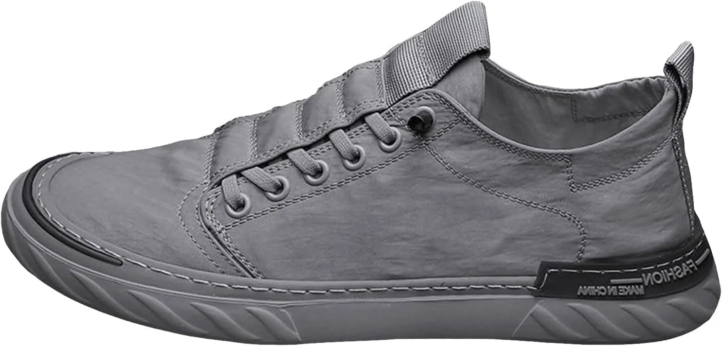 Outdoor Jogging Sneakers for Men Breathable Elastic Fly Woven Mesh Sneaker Memory Foam Versatile Shoes for Men