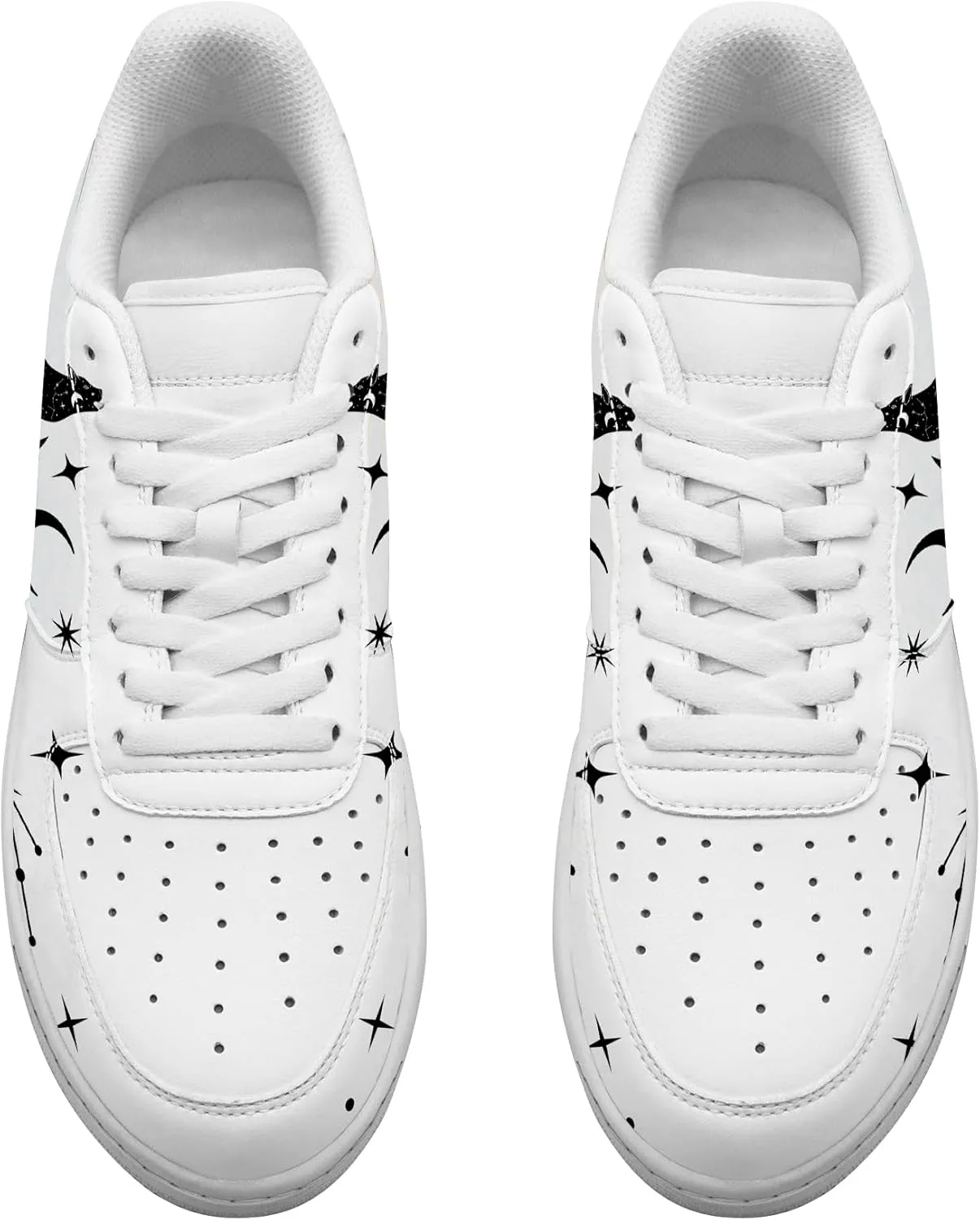 Personalized Custom Name Low-Top Fashion Sneakers with Unique Wolf Designs, Classic Lace-Up Breathable Non-Slip Casual Outdoor Running Shoes for Men and Women, Artistic Patterns