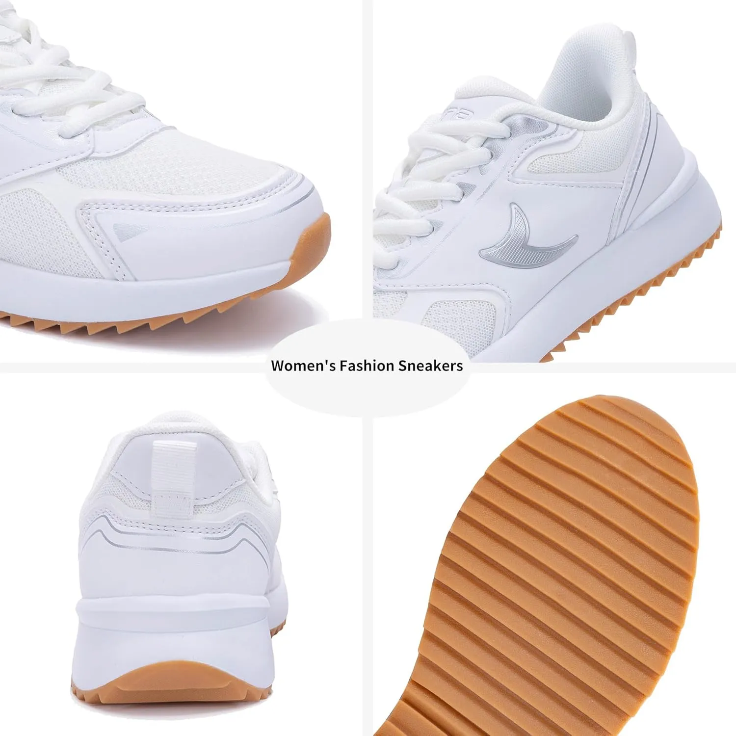 PERSOUL Women's Fashion Sneakers Comfortable Womens Walking Shoes Lightweight Style Tennis Shoes for Casual Daily Workout Shoes US Size 6-11