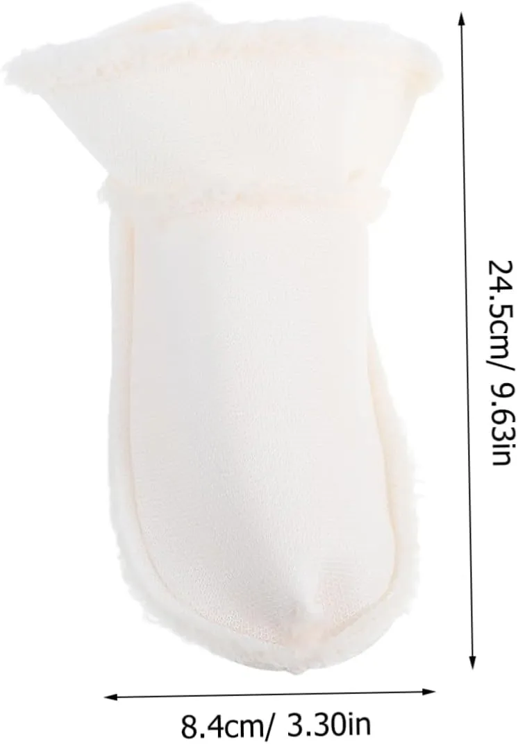 PRETYZOOM Shoes Warm Liner Clogs Liner 2 Pairs Winter Removable Warm Plush Replacement Cozy Breathable White Inner Soles for Shoes Clogs Boots Slippers 7.5