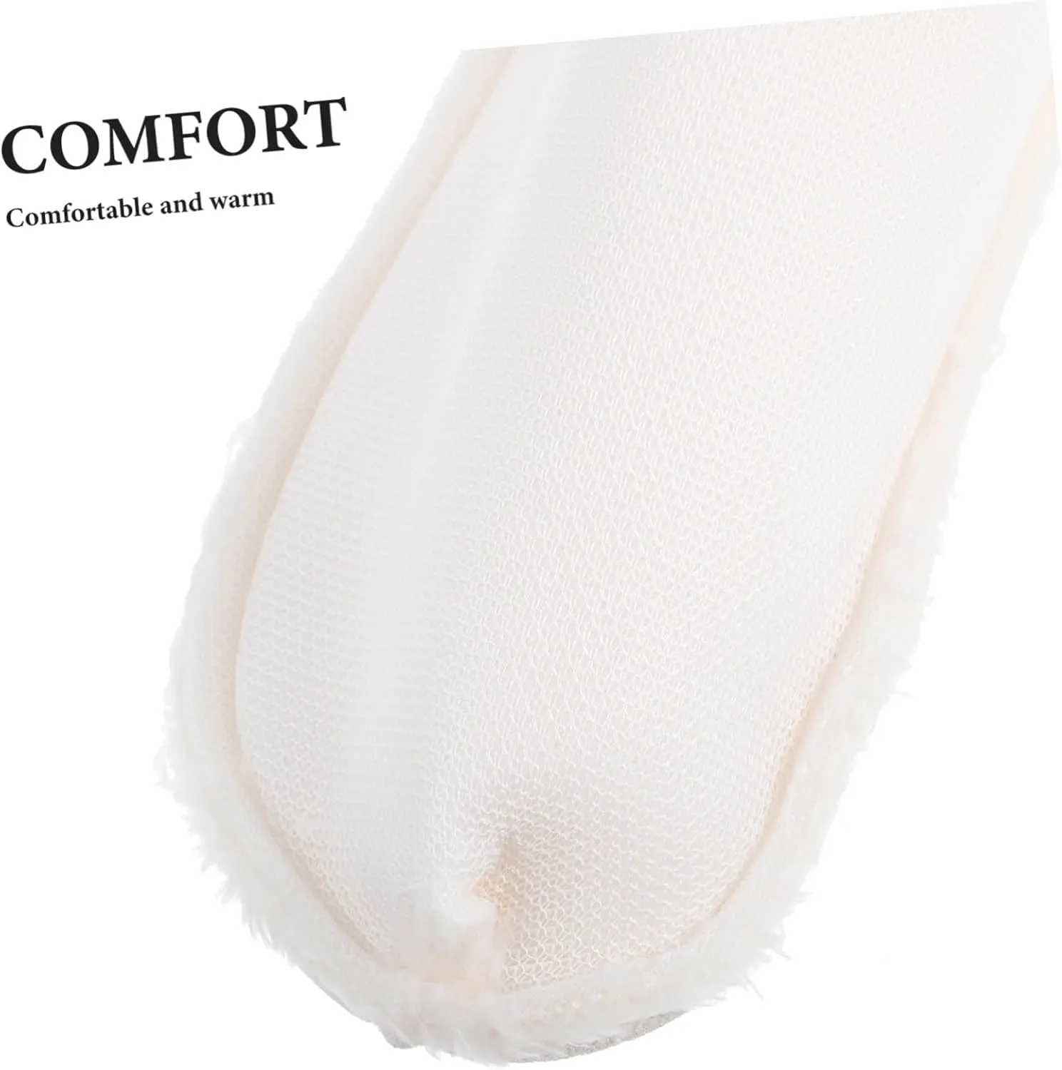 PRETYZOOM Shoes Warm Liner Clogs Liner 2 Pairs Winter Removable Warm Plush Replacement Cozy Breathable White Inner Soles for Shoes Clogs Boots Slippers 7.5