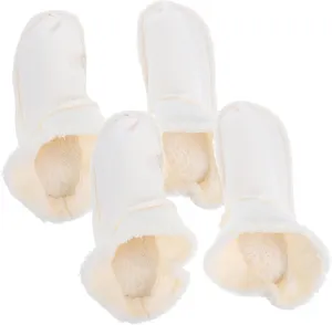 PRETYZOOM Shoes Warm Liner Clogs Liner 2 Pairs Winter Removable Warm Plush Replacement Cozy Breathable White Inner Soles for Shoes Clogs Boots Slippers 7.5