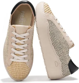 Project Cloud Platform Sneakers for Women – Lightweight Women's Fashion Sneakers for 2025 with Memory Foam Insole – Non Slip Lace-Up Womens Shoes – Stylish Wedge Shoes for Women (Bossy)