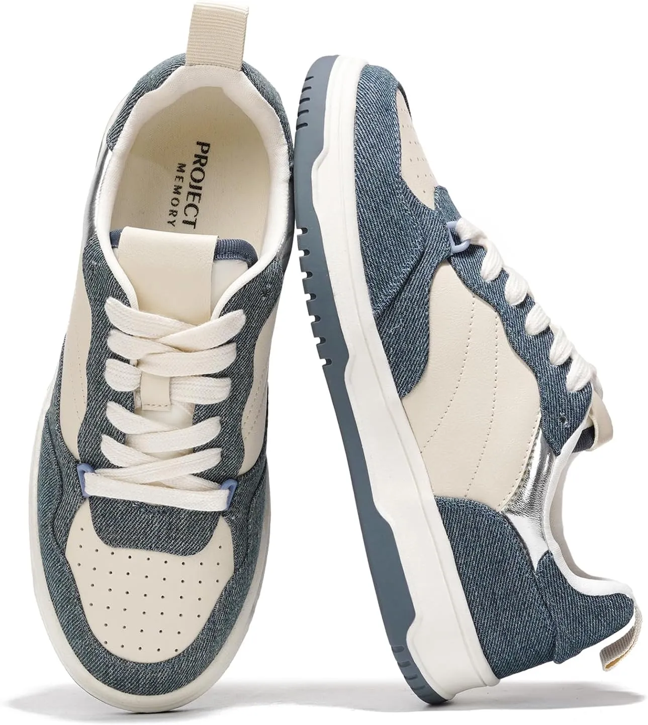 Project Cloud Sneakers for Women - Dunks Woman Comfortable Memory Foam Shoes for Women Footwear, Vegan Leather Women's Fashion Sneakers, Non-Slip Womens Shoes Machine Wash (Kiki)