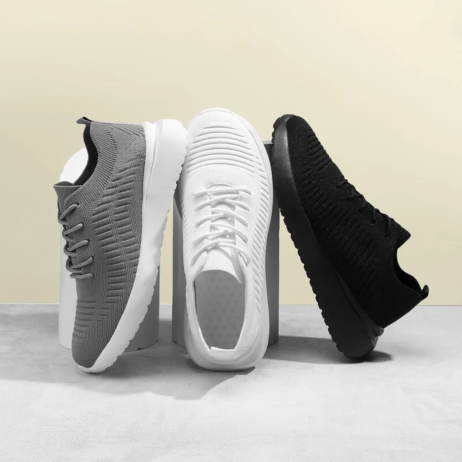 QIJGS Wide Running Shoes for Women Sport Athletic Gym Casual Sneakers Fashion mesh Lightweight Shoes