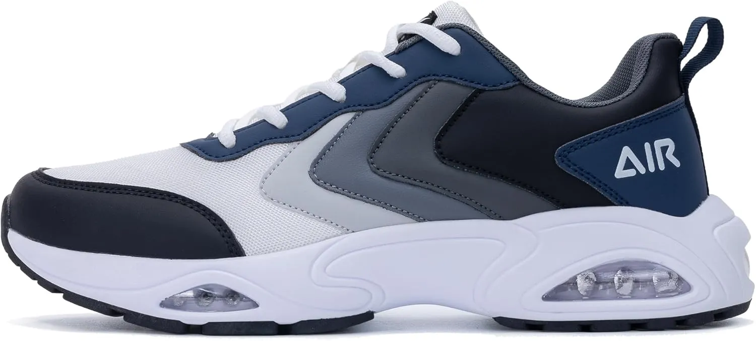 Quseek Mens Air Running Shoes Tennis Athletic Sneakers Lightweight Breathable Walking Sneakers for Gym Jogging Sports US 7-13