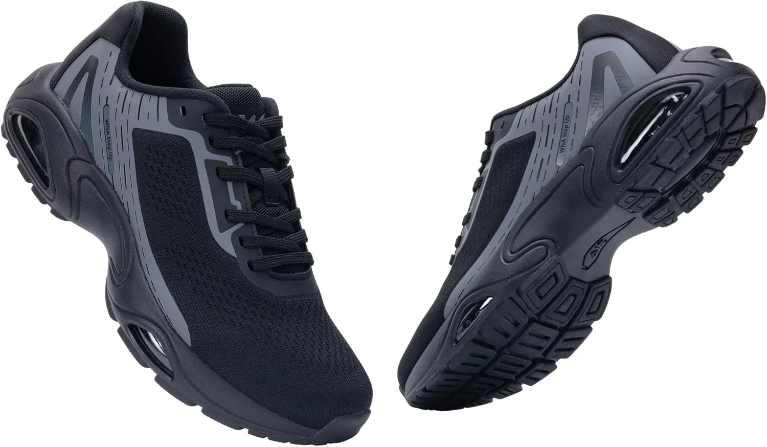 Quseek Mens Running Shoes Athletic Tennis Sneakers Air Arch Support Non Slip Lightweight Breathable for Gym Jogging Walking Sports Size 7-13