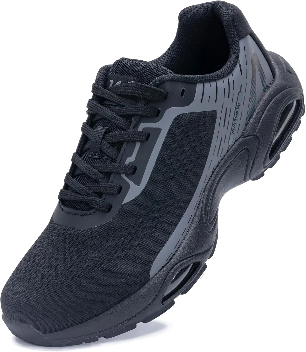 Quseek Mens Running Shoes Athletic Tennis Sneakers Air Arch Support Non Slip Lightweight Breathable for Gym Jogging Walking Sports Size 7-13