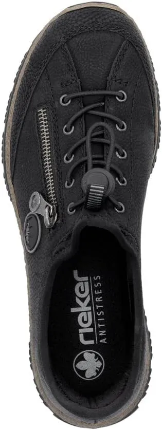 Rieker N3267 Nikita Slip-On Women's Sneakers - Lightweight Walking Shoes with Shock-Absorbing Sole, Elastic Lacing & Premium Cushioning Footbed for Everyday Wear