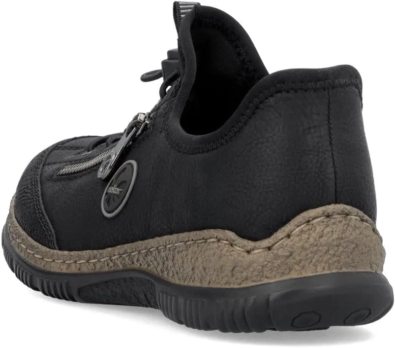 Rieker N3267 Nikita Slip-On Women's Sneakers - Lightweight Walking Shoes with Shock-Absorbing Sole, Elastic Lacing & Premium Cushioning Footbed for Everyday Wear