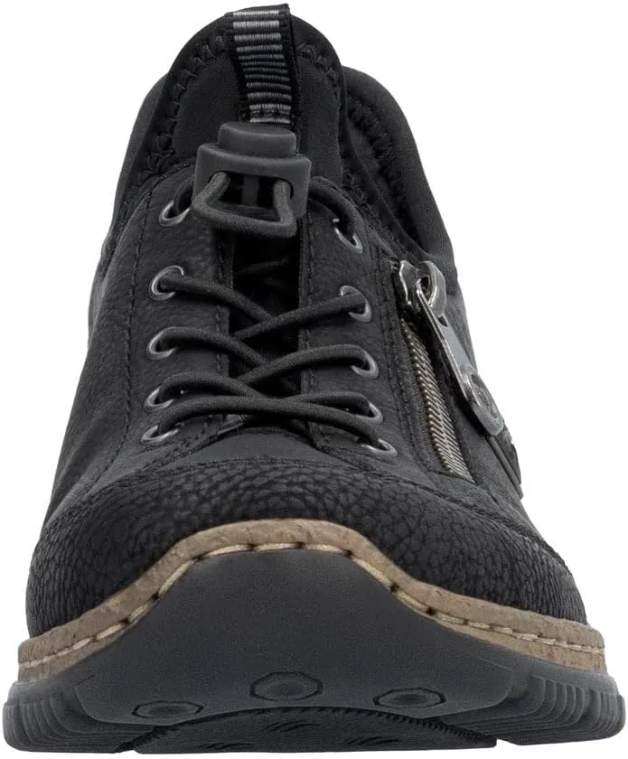 Rieker N3267 Nikita Slip-On Women's Sneakers - Lightweight Walking Shoes with Shock-Absorbing Sole, Elastic Lacing & Premium Cushioning Footbed for Everyday Wear