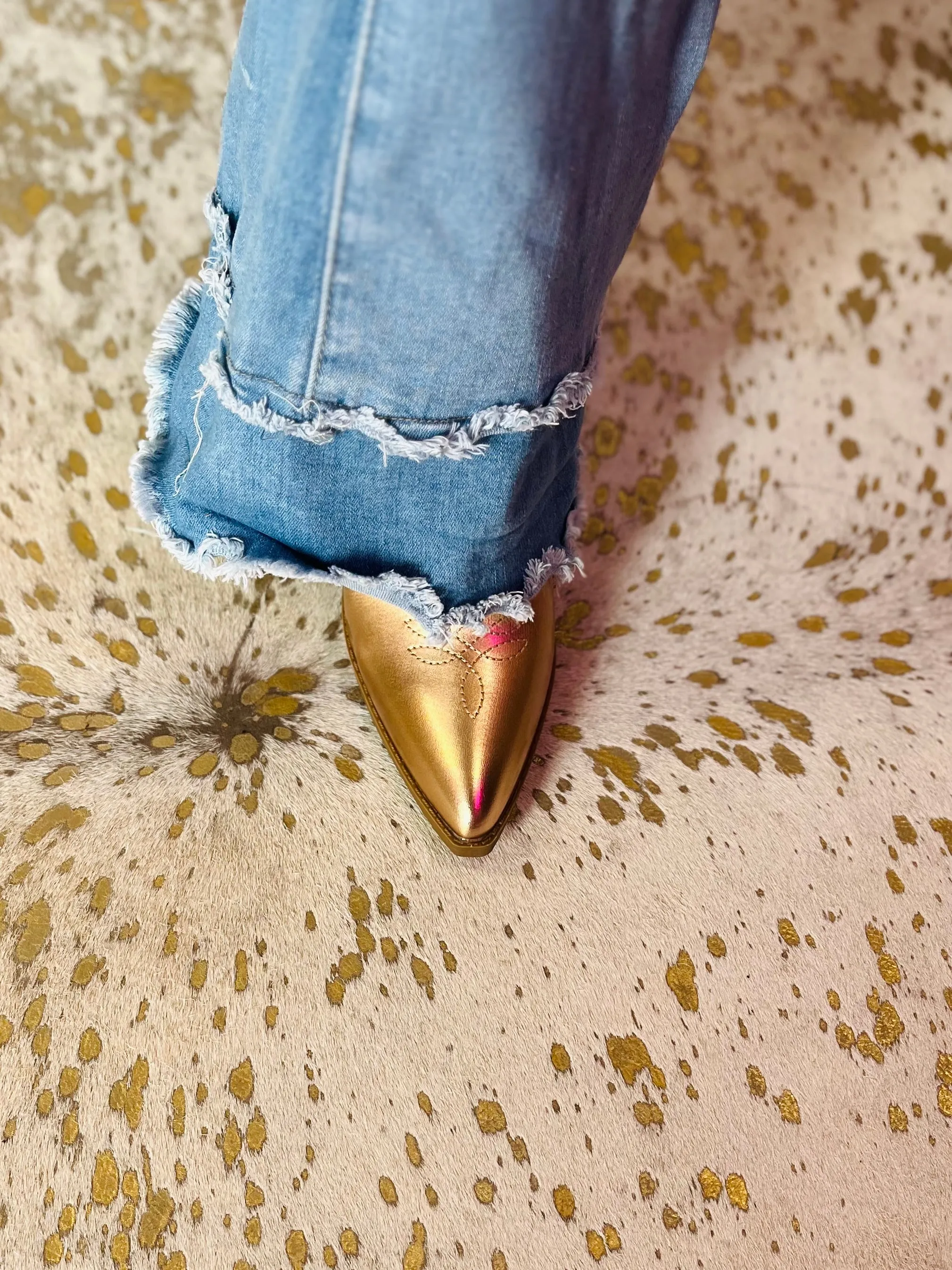 Rose Gold Cowgirl Boots