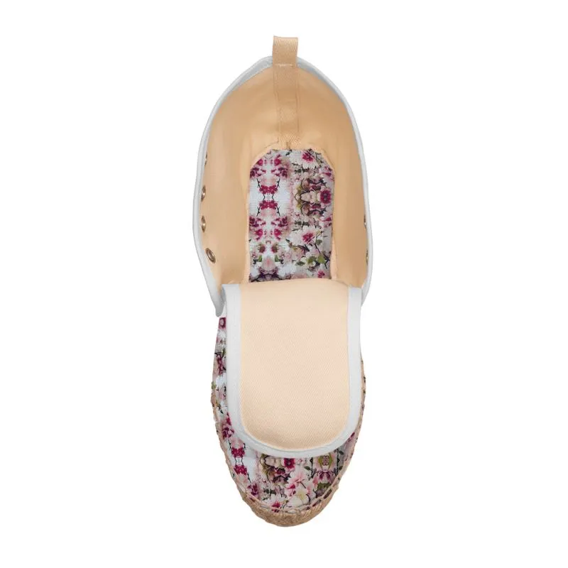 'Rula's Cherry Blossom' Hi-Top Espadrilles