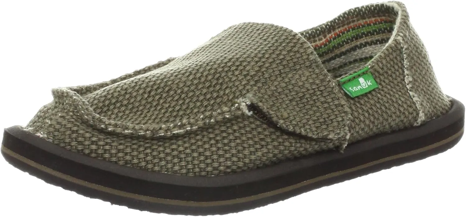 Sanuk Kids Vagabond Boys Loafer, Brown, 11 M US Little Kid