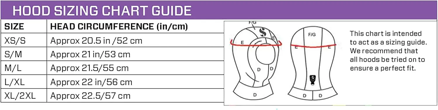 Scubapro Everflex Bibbed Hood 6/4mm Diving Hood