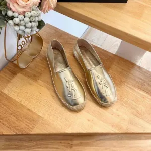 SL Saint SLIP ON LOGO Laurent GOLD Power-efficient Voice-activated EMBOSSED CALFSKIN YVES