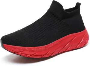 Slip On Sock Walking Shoes Unisex Athletic Running Tennis Sneakers Comfort Lightweight Non Slip
