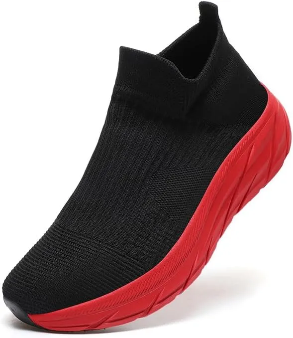 Slip On Sock Walking Shoes Unisex Athletic Running Tennis Sneakers Comfort Lightweight Non Slip