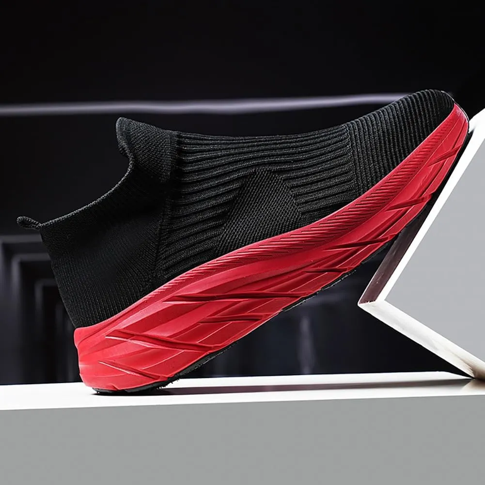 Slip On Sock Walking Shoes Unisex Athletic Running Tennis Sneakers Comfort Lightweight Non Slip
