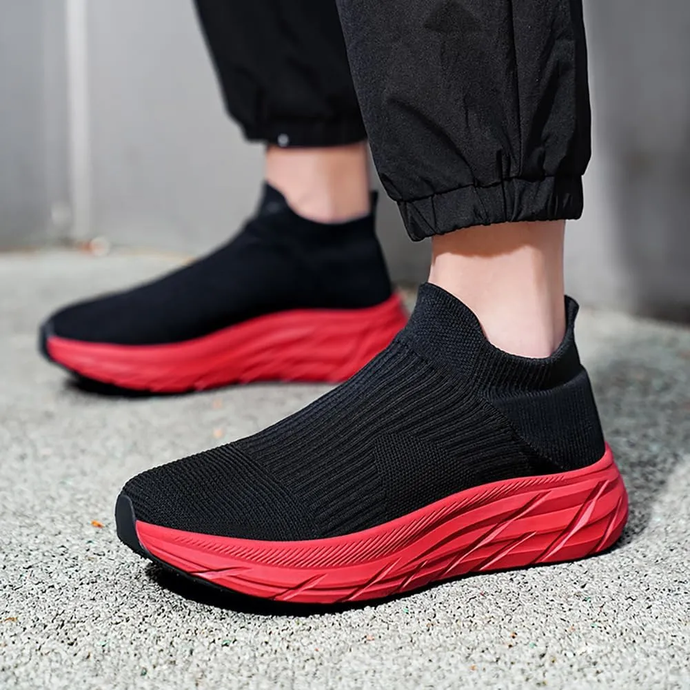 Slip On Sock Walking Shoes Unisex Athletic Running Tennis Sneakers Comfort Lightweight Non Slip