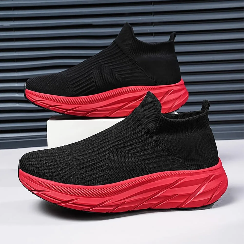 Slip On Sock Walking Shoes Unisex Athletic Running Tennis Sneakers Comfort Lightweight Non Slip