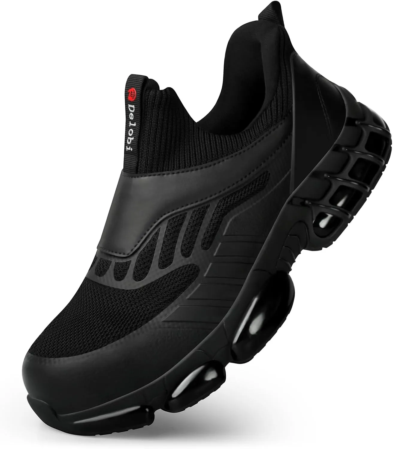 Slip On Steel Toe Shoes for Men Work Safety Sneakers Comfortable Indestructible Industrial Construction Footwear