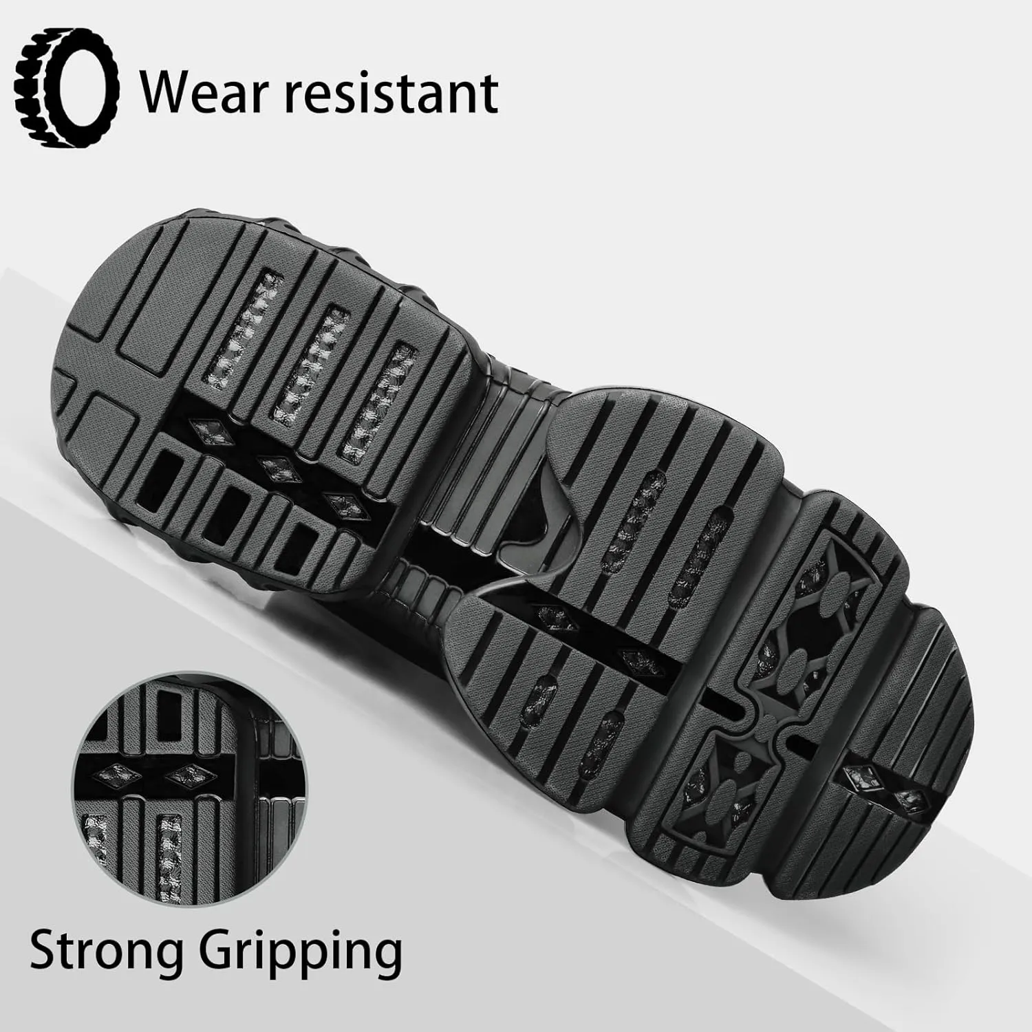 Slip On Steel Toe Shoes for Men Work Safety Sneakers Comfortable Indestructible Industrial Construction Footwear