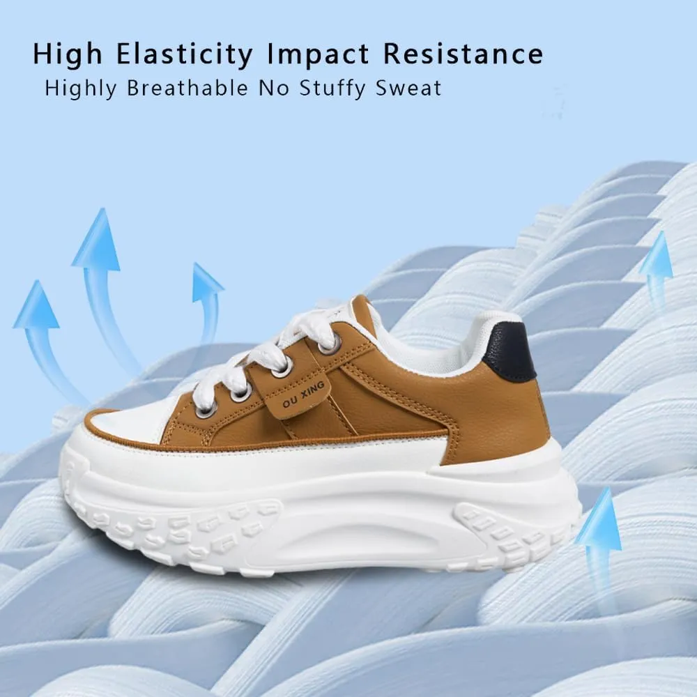 Sneakers for Women,Lace Up Thick Soled Non Slip Sports Shoes, Breathable, Stylish,Running,Shopping