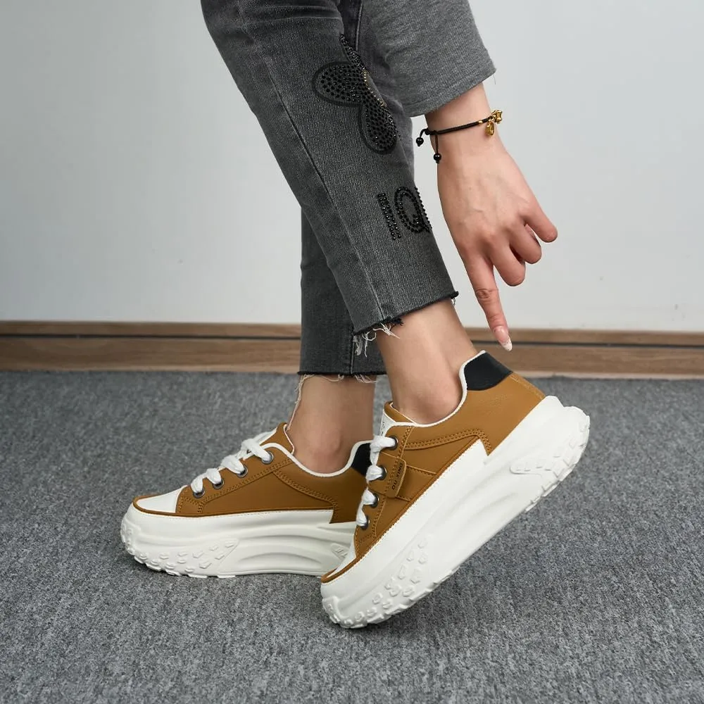 Sneakers for Women,Lace Up Thick Soled Non Slip Sports Shoes, Breathable, Stylish,Running,Shopping
